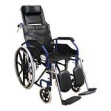 Silla De Ruedas Reclinable C/eleva Piernas R211037a Reactiv Color Azul