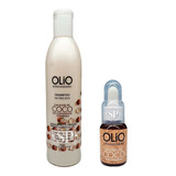 Kit Olio Aceite De Coco Shampoo + Serum Cabello Seco
