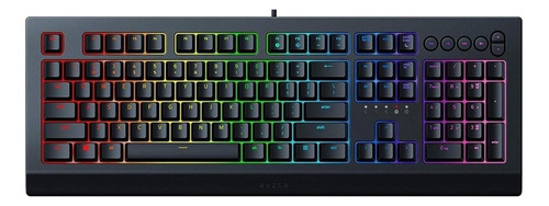 Teclado Gamer Razer Cynosa V2 Qwerty Español Color Negro Con Luz Rgb