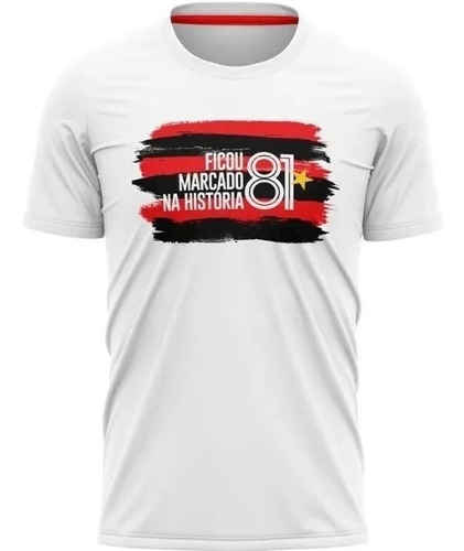 Camisa Flamengo Torcedor Masculina 100% Algodão 81