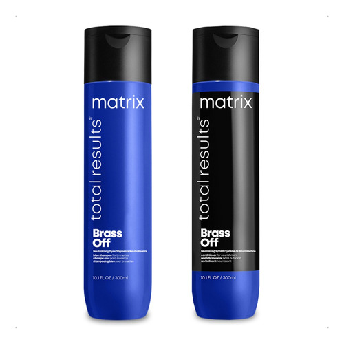 Matrix Kit Shampoo + Acond Brass Off Matizador Azul 