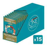 Alimento Húmedo Purina One® Multi Proteína Sobre 85g X 15