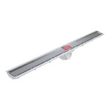 Ralo Linear Invisível Oculto 6x70 Para Banheiro Tampa Inox