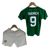 Conjunto Infantil Palmeiras Decote V Revedor - Jg Endrick 9