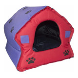 Casa #2 Perro Plegable Davivienda En Lona Resistente 55x55cm