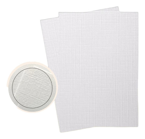 Opalina 250gr Tela Blanca Carta 100 H Tarjetas, Certificados