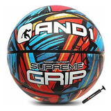 And1 Supreme Grip Rubber Basketball & Pump- Official Size 7 