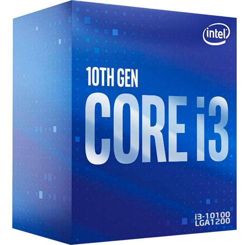 Processador Intel Core I3-10100 3.60ghz 4.3ghz Quad Core