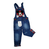 Pantalón En Oberol Jeans De Mickey Para Niños