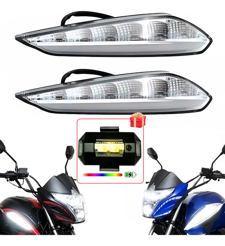 Juego De Direccionales Led De Tanque Italika 125z 2019-2022