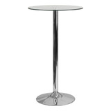 Flash Furniture Kenneth - Mesa Redonda De Cristal De 23.5 P.