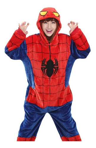 Mameluco De Spiderman Para Niño Kigurumi Pijama Hombre Araña