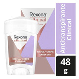 Rexona Clinical Desodorante En Crema Extra Dry Women 48gr