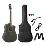 Kit Violão Strinberg Sd200 Folk Aço Elétrico + Acessórios