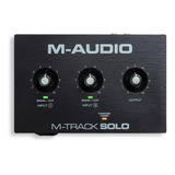 Interface De Áudio M Audio M-track Solo Usb 2 Canais