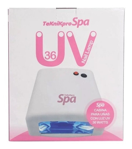 Cabina Unas Profesional Uv 36 W Con Timer Teknikpro Spa