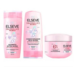 Kit Elseve Glycolic Gloss Shampoo +cond +máscara Lançamento 