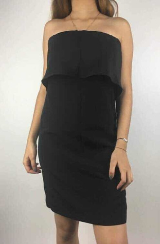 Vestido De Fiesta Strapless Zara, Mujer