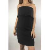 Vestido De Fiesta Strapless Zara, Mujer