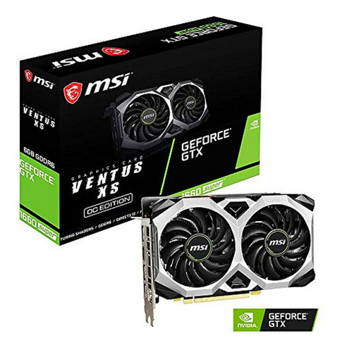 Tarjeta Gráfica Msi Gtx 1660 Super Ventus Xs Oc 6gb Gdrr6 Hd