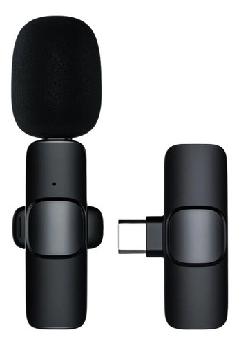 Microfone Lapela Sem Fio P/ Celular C/ Entrada Usb C Type C