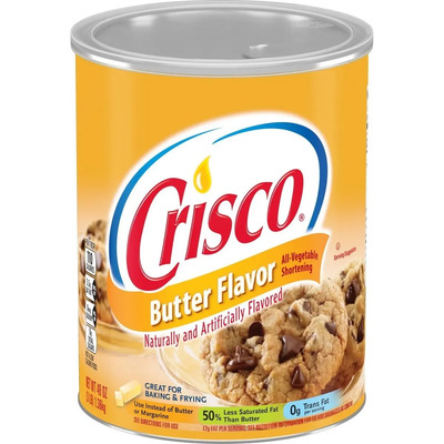 Crisco Manteca Vegetal Butter Flavor 1.36 Kg Importada | Envío gratis