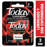 Today Condon Lubricado Espermicida X 3und