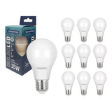 Kit 10 Lâmpadas Led Branco Frio Ou Quente 15w - Tramontina Cor Da Luz Branco-frio