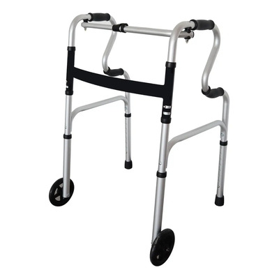 Andadera Ortopédica C\u002Fruedas Plegable Doble Apoyo Aluminio | Envío gratis