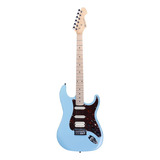 Guitarra Strato C\ Efeito Michael Rocker Gms250 Antigue Blue Orientação Da Mão Destro
