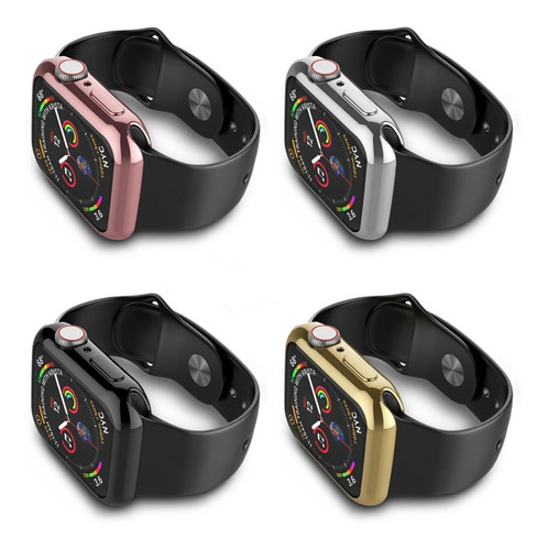 Funda Protector De Silicona 4 Colores Para Reloj Apple Watch