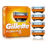 Carga Gillette Fusion 5 Lâmina Para Barbear C/ 4