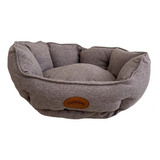 Colchon Cama Para Perros Gatos Mascotas Arrayan Sm Cocooning Color Gris Claro - 12694