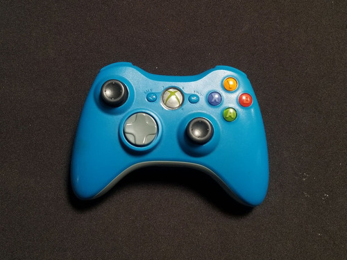 Control Xbox 360 Inalámbrico Azul Claro A