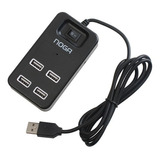 Hub Usb 4 Puertos Multiplicador Usb Zapatilla Noga Ngh-43 Ep