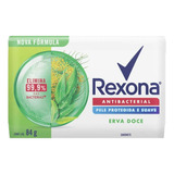 Sabonete Antibacterial Erva Doce Rexona 84g Kit C/12