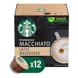 Caja X12 Cápsulas Nescafé Dolce Gusto Starbucks Latte Macchiato