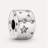 Charm Clip Galaxia Y Estrella Mujer. Pandora Original