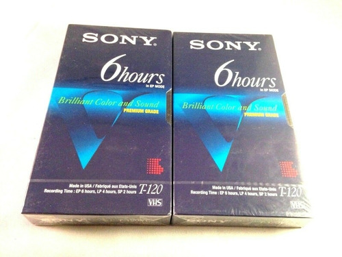 Cassette Vhs Virgen Sellado Sony Brillant And Color.
