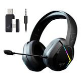 Audífonos Diadema Inalambricos Bluetooth Gamer Headset,negro