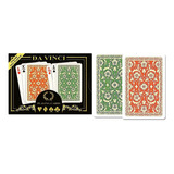 Naipes De Poker Da Vinci Venezia, Italiano 100% Plástico Npk