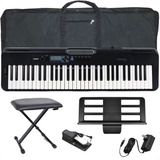 Organo Teclado Casio Cts300 Sensitivo 5/8 Funda Banco Pedal