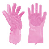 Guantes Lavaplatos Silicona Esponja Mascotas Auto Cocina 