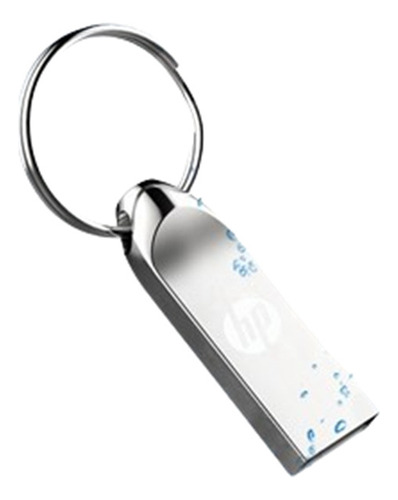 Pendrive Hp 128gb Usb 2.0/3.0 Prateado Adaptador Otg Brinde