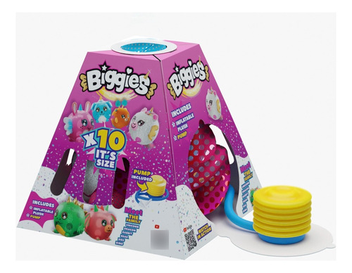 Pelucia Biggies Coelho Rosa Multikids