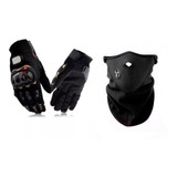 Kit Mascara Neoprene Termica + Guantes Pro Biker - Fas Motos