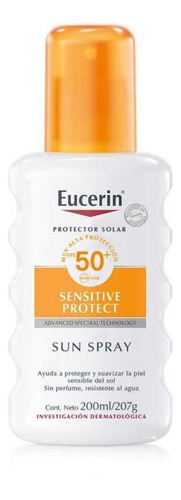Protector Solar Sun Spray Eucerin Spf50+ 200ml