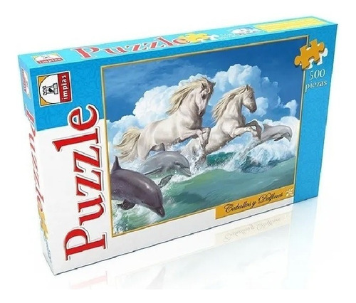  Puzzle Caballos Y Delfines 500 Piezas Implas Cod 282