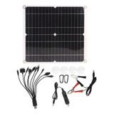 Panel Solar De 20 W Y 18 V, Doble Salida Usb, Móvil Portátil