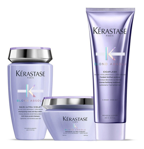 Kit Kérastase Ultra Violet: Shampoo + Acondicionad + Mascara